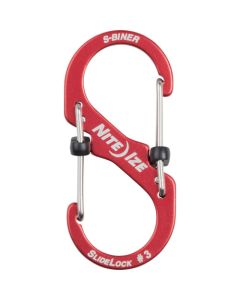 S-BINER SLIDELOCK ALUMINUM #3 RED
