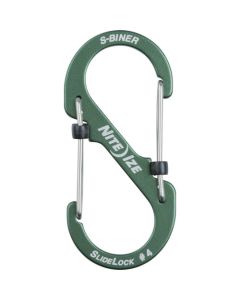 S-BINER SLIDELOCK ALUMINUM #4 OLIVE