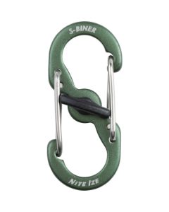 S-biner Micro Lock Aluminum Olive ชุดละ 2 อัน