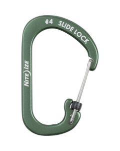SLIDELOCK CARABINER ALUMINUM #4 OLIVE