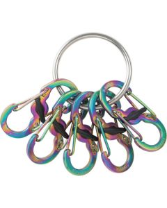 KEYRING LOCKER S-BINER STAINLESS STEEL SPECTRUM