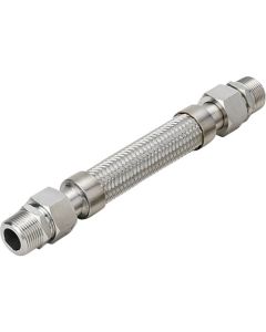 ข้อต่อแบบบาง (สัมผัสโลหะ) ท่ออ่อน ตัวผู้ x ข้อต่อ ตัวผู้ SUS304 (ALLSUS304) 8A x 700L