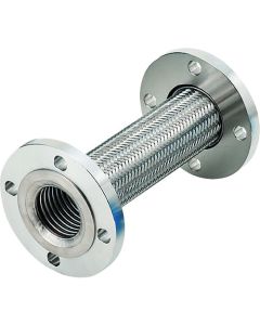 ท่อเฟล็กซ์ชนิดหน้าแปลนมาตรฐาน (ชนิดสี) หน้าแปลน 10K/SUS304 (ALLSUS304) 50A x 1800L