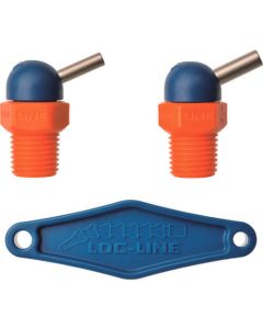 1/4" CT, HPT หัวฉีด Φ3.0 มม. x 12.7 มม. พร้อมสกรู x 2 ชิ้น