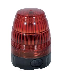 ไฟหมุน LED ขนาดเล็ก ไฟกระพริบ LED 75 ชนิดแบตเตอรี่ มีแม่เหล็ก สีแดง