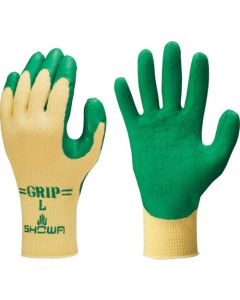 ถุงมือยางธรรมชาติ Unlined NO313 grip (ชนิดนิ่ม) 3 คู่ สีเขียว ไซส์ M