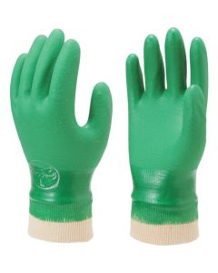 PVC Gloves Green Jersey