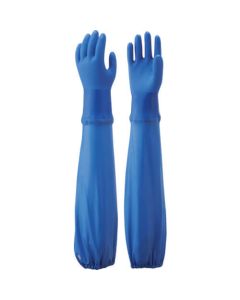 Gloves with Arm Cover Oil Resistant Vinylove