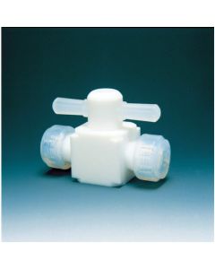 วาล์วสองทางฟลูออโรเรซิน (PTFE) แบบสวมอัด 12φ