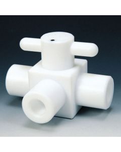 บอลวาล์วสามทางขนาดกะทัดรัด PTFE RC3/8 Perflow