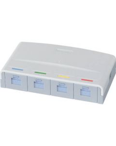 ข้อมูลซีรีส์ Gutto แจ็คโมดูลาร์ CAT5E เปิดเผย 4 เต้ารับ