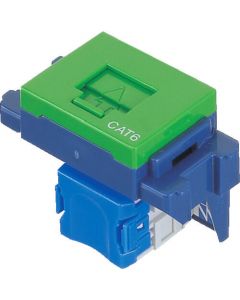 สินค้า ซีรีส์ ข้อมูล แจ็คโมดูลาร์ CAT6 ชนิดฝังตัว สีเขียว