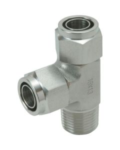 SUS316 ท่อทีของกิ่งข้อต่อขันแน่น 0420 สกรู R1/4