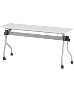 โต๊ะวางซ้อนขนานชนิดกระโดดขึ้น 1500 x 450 มม. สีขาว