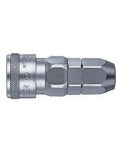 ข้อต่อลม NUT CUPLA 85SN STEEL NBR ซ็อกเก็ตต่อท่อยูรีเทน φ8.5 x φ12.5