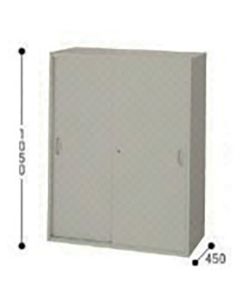 ตู้หนังสือเหล็กบานเลื่อน W800 x D450 x H1200