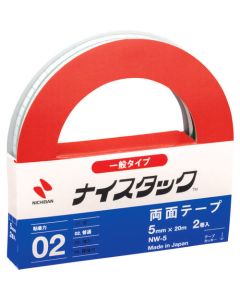 เทปสองหน้า Nice stack NW-5 5มม. x 20ม. 2 ม้วน