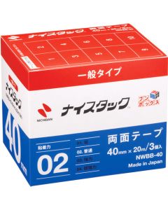เทปสองหน้า Nice stack NWBB-40 40มม. x 20ม. (รวม 3 ม้วน)