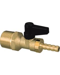 Kerosene Cock Straight. Ball-Valve Type. R 1/2 Thread x 7.2 Barbed 1อัน