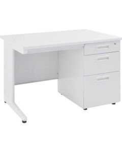 Desk with a Tier of Drawers on one Side