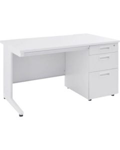 Desk with a Tier of Drawers on one Side