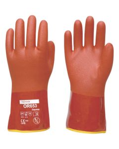 Pvc Oil Resistant Gloves with Inner Gloves(for Cold Conditions)