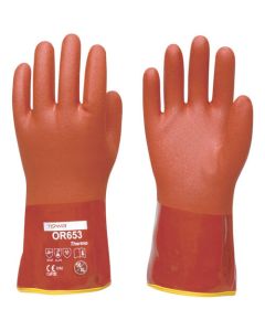 Pvc Oil Resistant Gloves with Inner Gloves(for Cold Conditions)