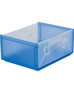 One Touch Container 13L 275 x 368 x 165 Transparent / Blue