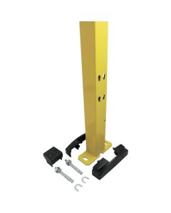 Safety Fence X-Guard Post 50x50 H1400mm Yellow With 2 Anchor Bolts, a Top Cover and a Foot Cover  เส้นละ 1 เส้น