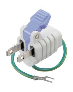 3-Pole to 2-Pole Conversion Plug with Lever and Ground Wire 1อัน