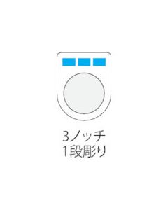 ปุ่มกด (ป้ายชื่อแว่น) φ25.5 (ทำแยกต่างหาก) 3 ร่อง แกะสลัก 1 ขั้นตอน