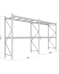 Pallet Rack(Load Capacity per Pair of Beams)
