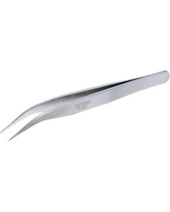 แหนบสแตนเลสปลายโค้ง 125mm ปลาย 0.25mm (SUS420J2)