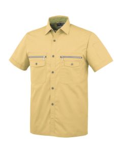 เสื้อแขนสั้น P-8897 4 สีมัสตาร์ด M