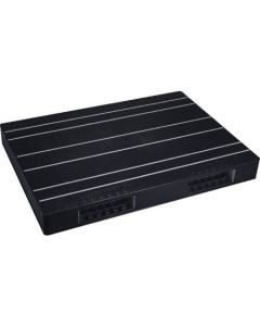 พาเลท JCK-R2/105140 คลังสินค้าอัตโนมัติแบบสอดสองทางสองด้าน สีดำ