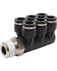 Tube Fitting Triple Twin Banjo