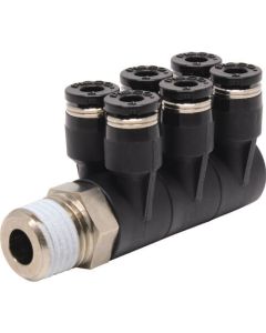 Tube Fitting Triple Twin Banjo