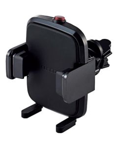 อุปกรณ์เสริมในรถยนต์ แท่นวางสมาร์ทโฟน one-touch holder แอร์ บานเกล็ด แบบติดตั้ง สีดำ