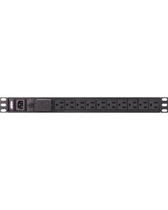 10 พอร์ต Basic PDU 15A (สูงสุด) NEMA 5-15R x 10 พอร์ต ป้องกันไฟกระชากในตัว