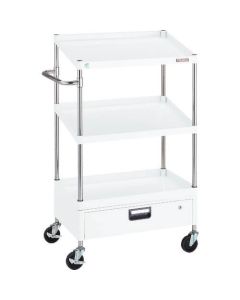 Phoenix wagon ประหยัดเสียง 750 x 500 x H1300 1 ระดับ เอียง 2 ระดับ พร้อมลิ้นชัก 1 ระดับ สี W