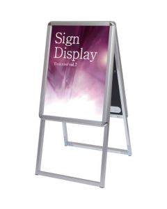 Poster grip stand signboard