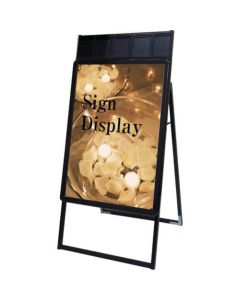 Poster Grip Stand Signboard with Brochure Cases