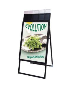 Poster Grip Stand Signboard with Brochure Cases 1อัน