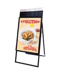 Poster Grip Stand Signboard with Brochure Cases 1อัน