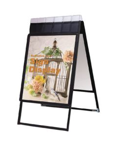 Poster Grip Stand Signboard with Brochure Cases 1อัน