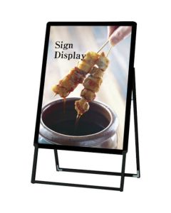 Poster Grip Stand Signboard with Brochure Cases