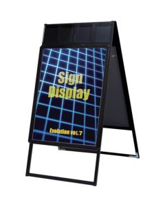 Poster Grip Stand Signboard with Brochure Cases