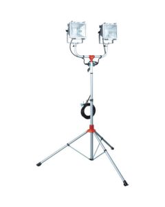 ไฟฮาโลเจนพร้อมขาตั้งกันฝน 500W x 2 ดวง 100V สายดิน 5m