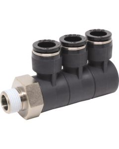 Tube Fitting Triple Banjo