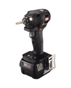 ไดรเวอร์กระแทกแบบไร้แปรงถ่านแบบชาร์จได้ 14.4V เซ็ตสีดำ